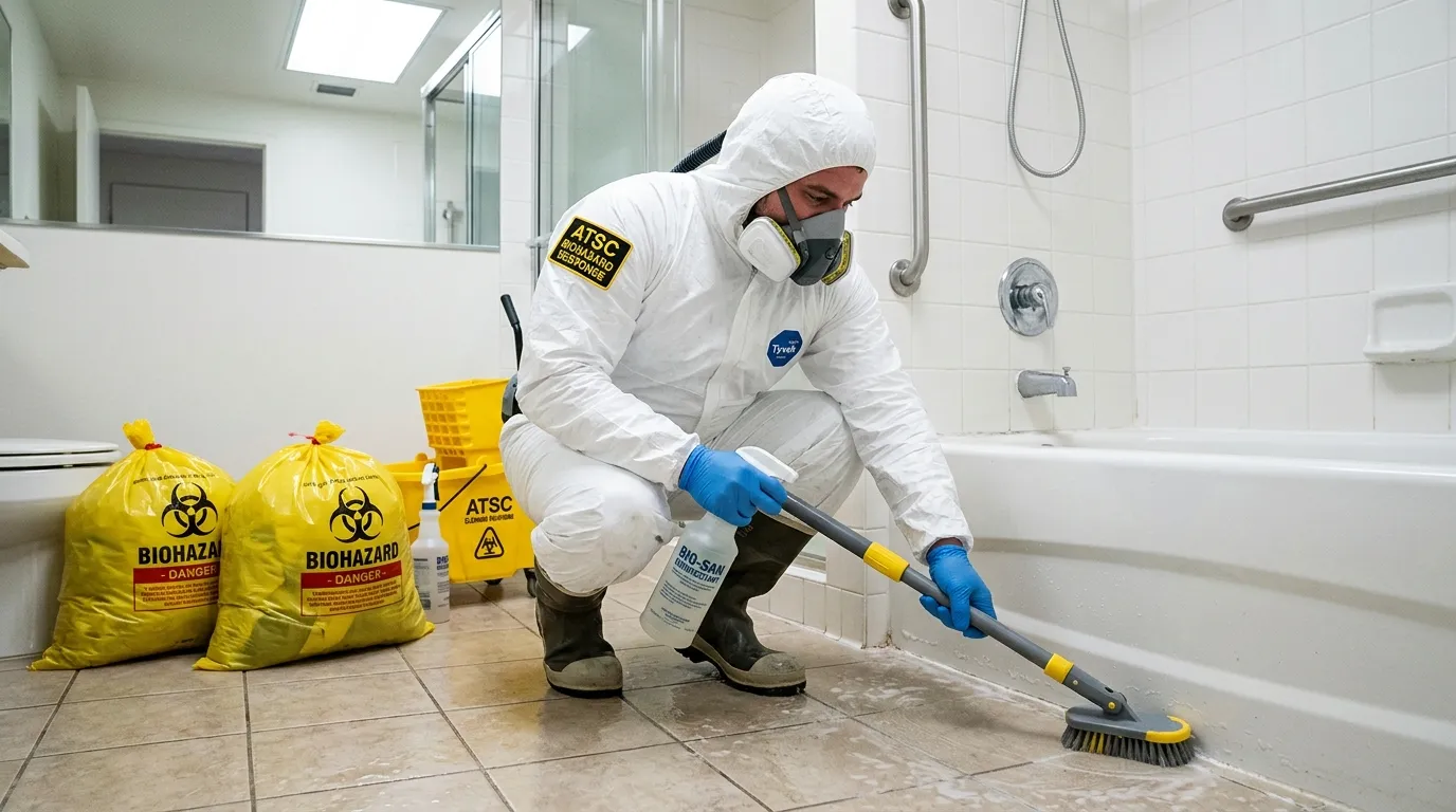 Decontamination equipment deployed for Blood Cleanup in Forestdale